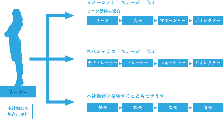 選べるキャリアステージ